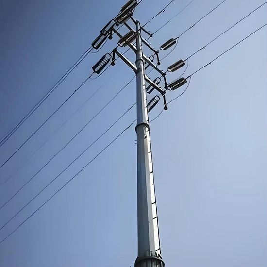 10-110kv Hot-DIP Galvanized Electric Transmission Line Steel Tubular Pylon Monopole Mast Tower