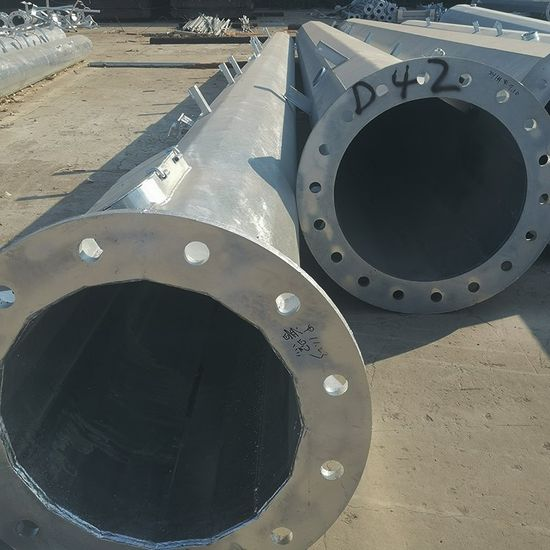 10-110kv Hot-DIP Galvanized Electric Transmission Line Steel Tubular Pylon Monopole Mast Tower - Image 5
